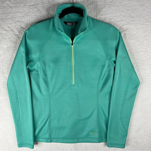 Stio Gannett Peak Fleece 1/2 Zip Pullover Outdoor Jacket Women's‎ Medium Teal